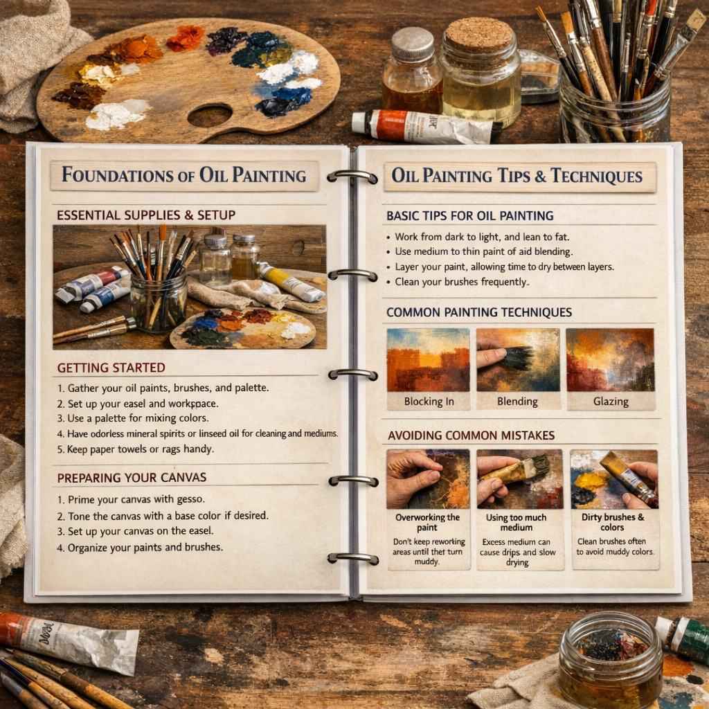 1.000+ Free Oil Painting Guide